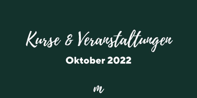 Kurse Oktober 2022